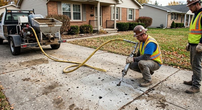 Driveway Slab Lifting in San Antonio, TX
