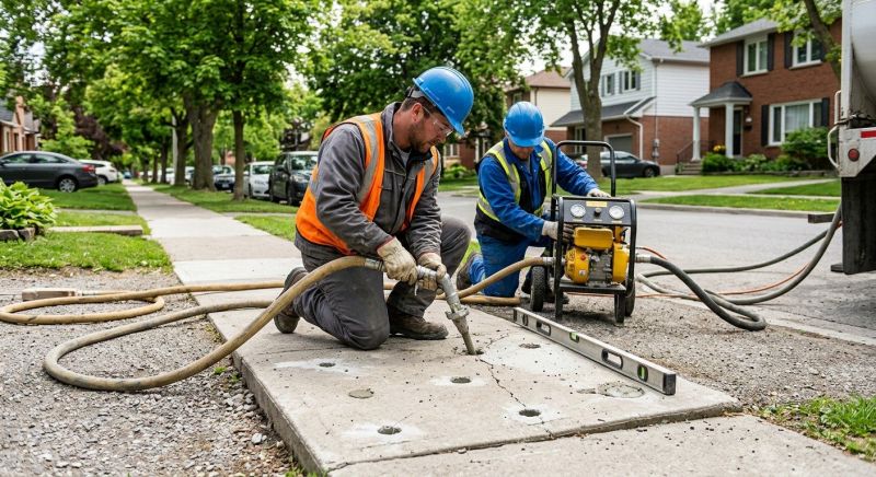 Concrete Settlement Repair in West Des Moines, IA