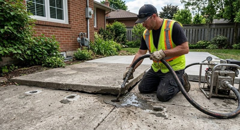 Concrete Slab Jacking in West Des Moines, IA