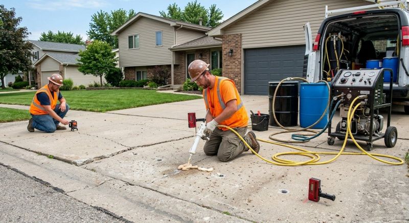 Sunken Driveway Lifting in Tampa, FL