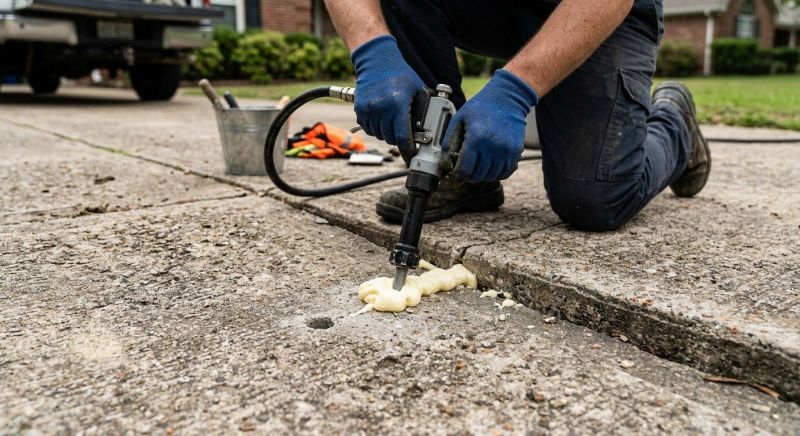 Sunken Driveway Lifting in Des Moines, IA